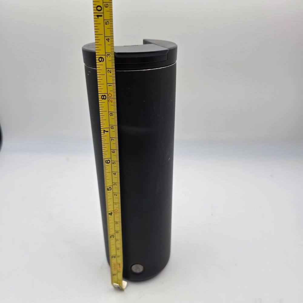 Starbucks Matte Black Stainless Steel Travel Tumbler 20oz Silver Siren Logo P1 - Picture 3 of 16